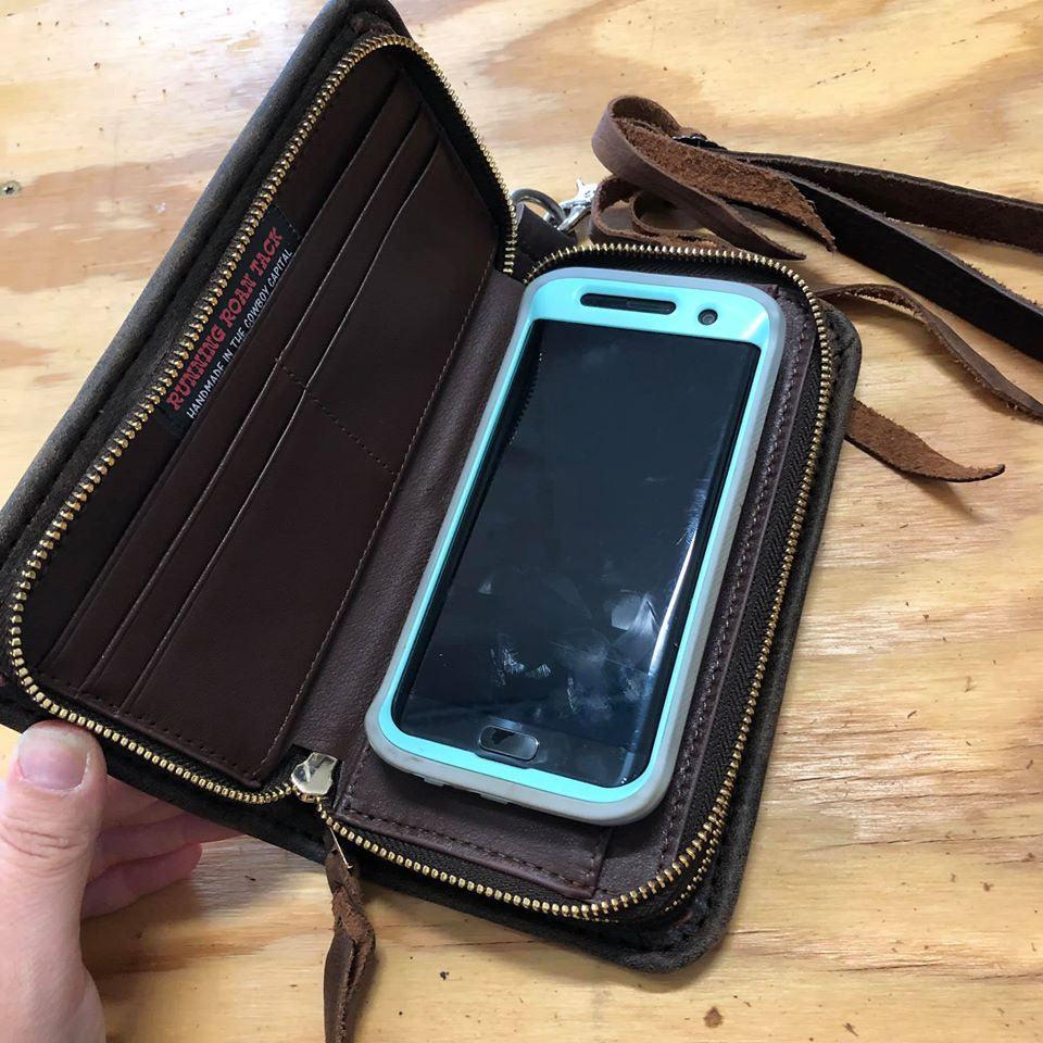 "The Pecos" Crossbody Double Zip Wallet Wristlet Organizer in Rio Rancho Wool 2