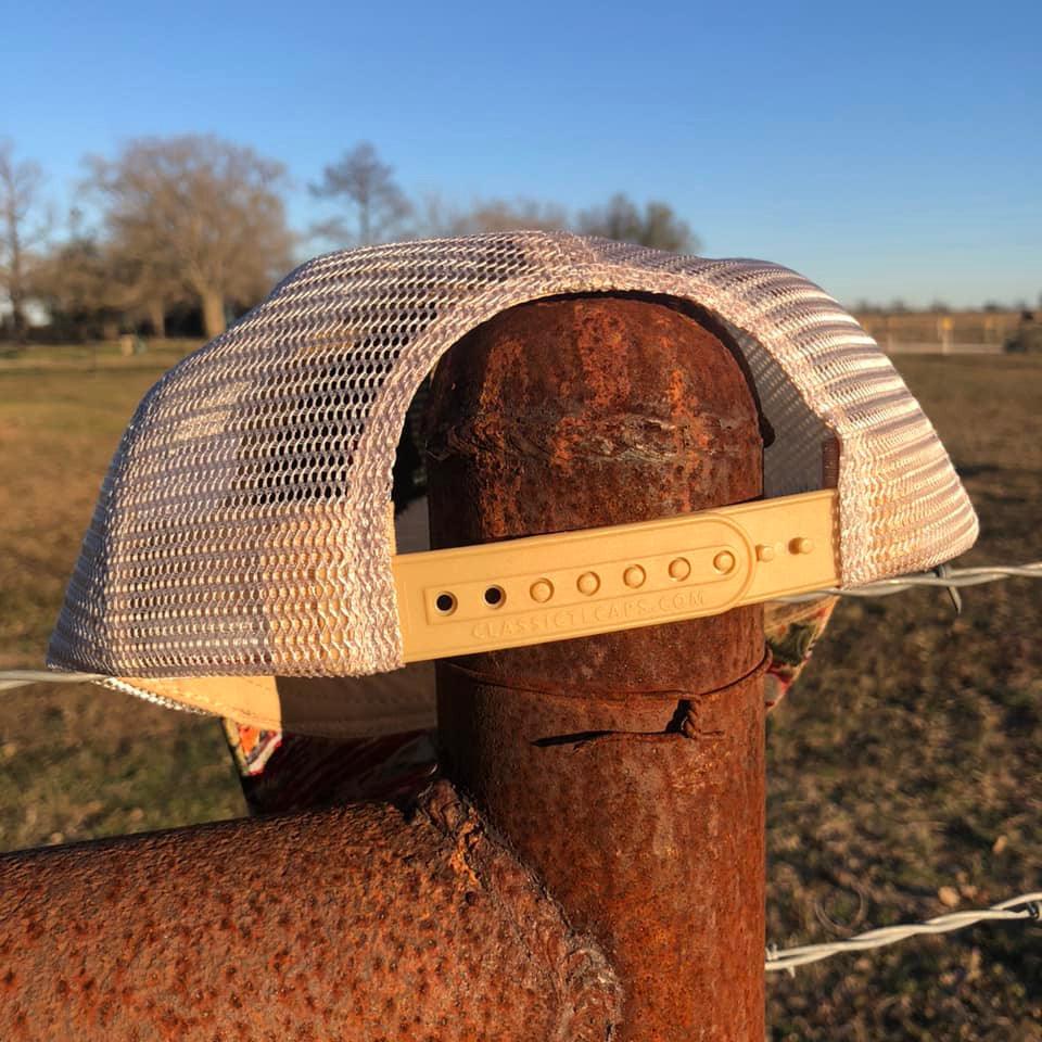 Crimson Wild West Desert Print Hat with Running Roan Logo