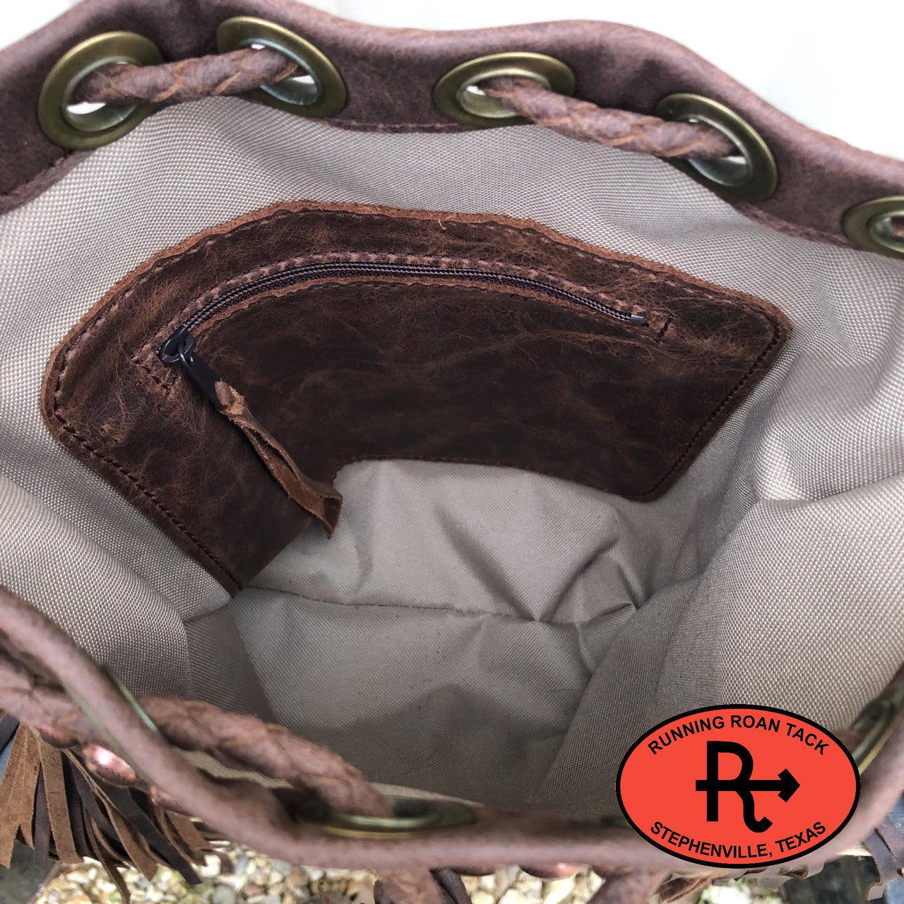 "The Bolo" Cross Body Bucket Handbag in Spotted Hair on Leopard Print Cowhide