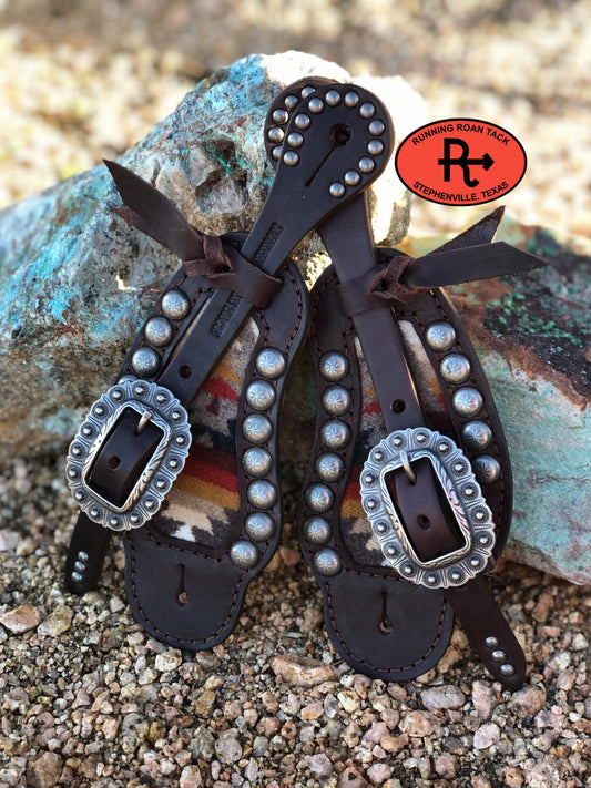 Pacific Crest Inlaid Wool Buckaroo Spur Straps