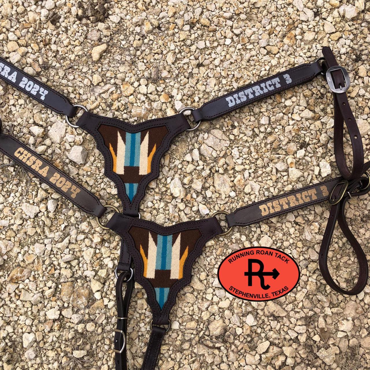 Trophy Palomo Breast Collar with Laser Lettering