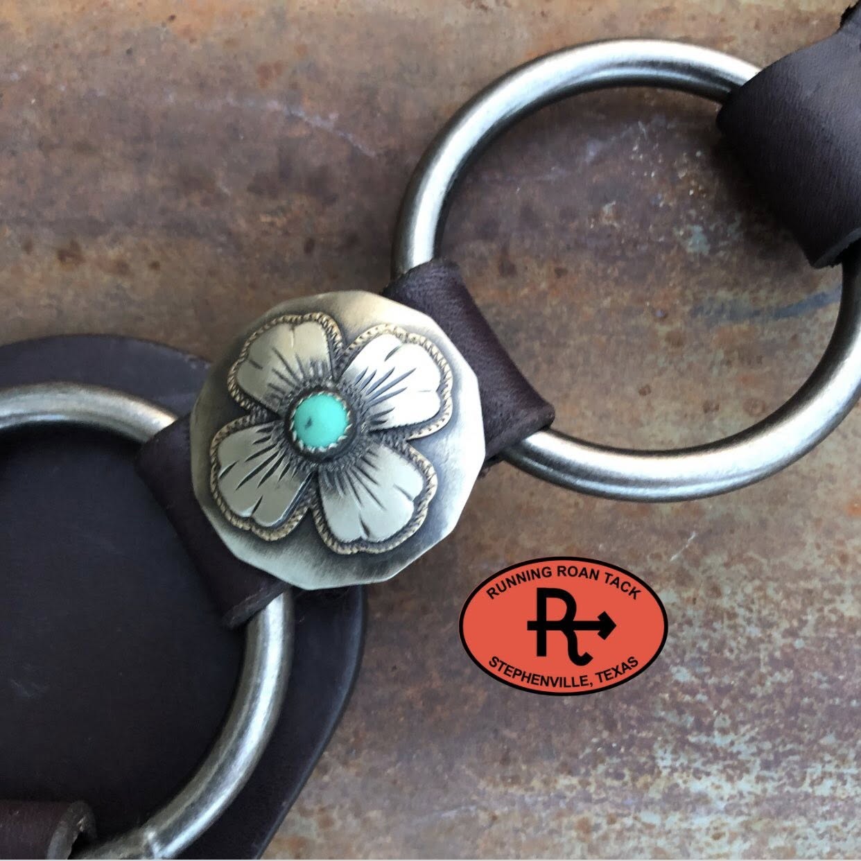 Ring Breast Collar with German Silver Flowers