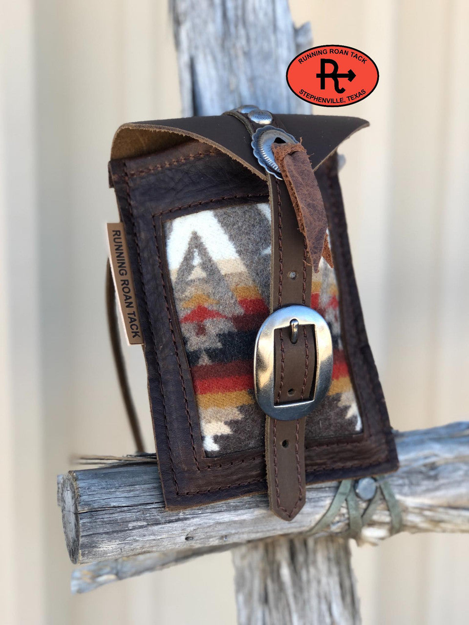 "Pacific Crest" Wool Mini Saddle Bag for Phone, Keys, Roping Powder, etc