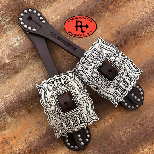 Chocolate Spur Straps with Huge Buckles