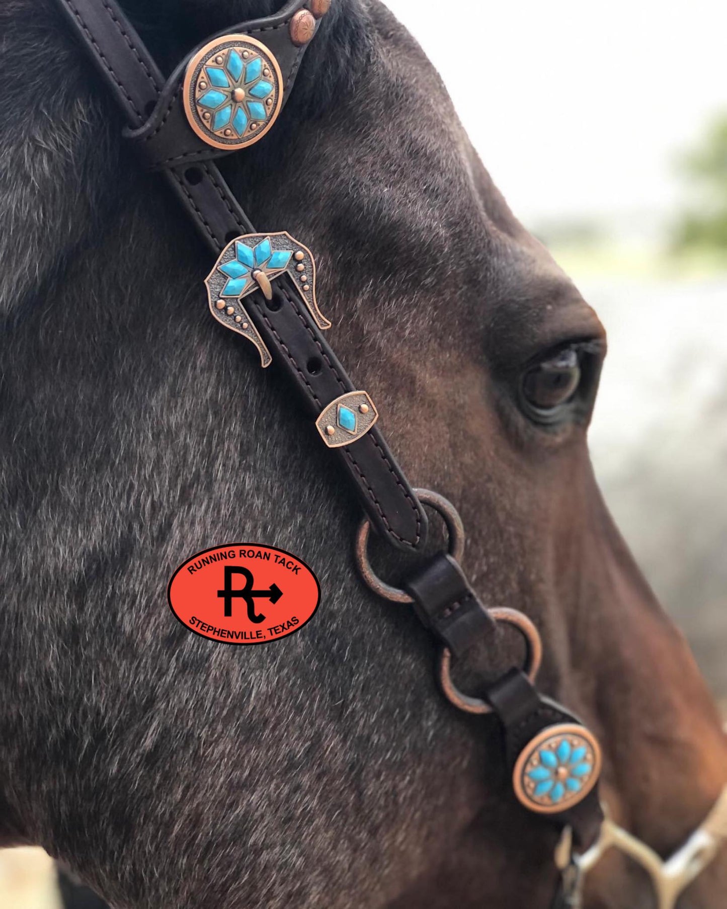 Single Ear Standard Size Ring Headstall with Your Choice of Hardware