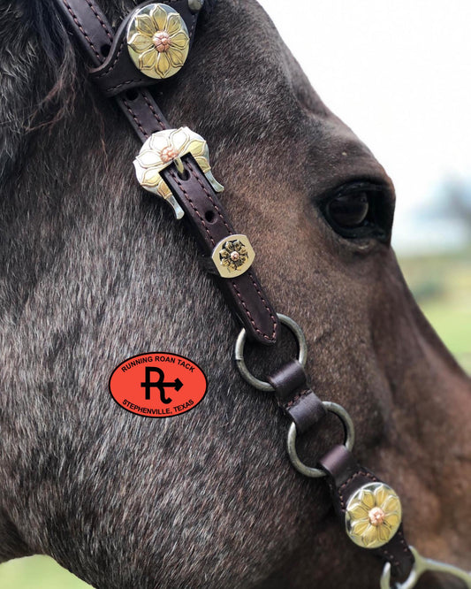 Single Ear Standard Size Ring Headstall with Your Choice of Hardware