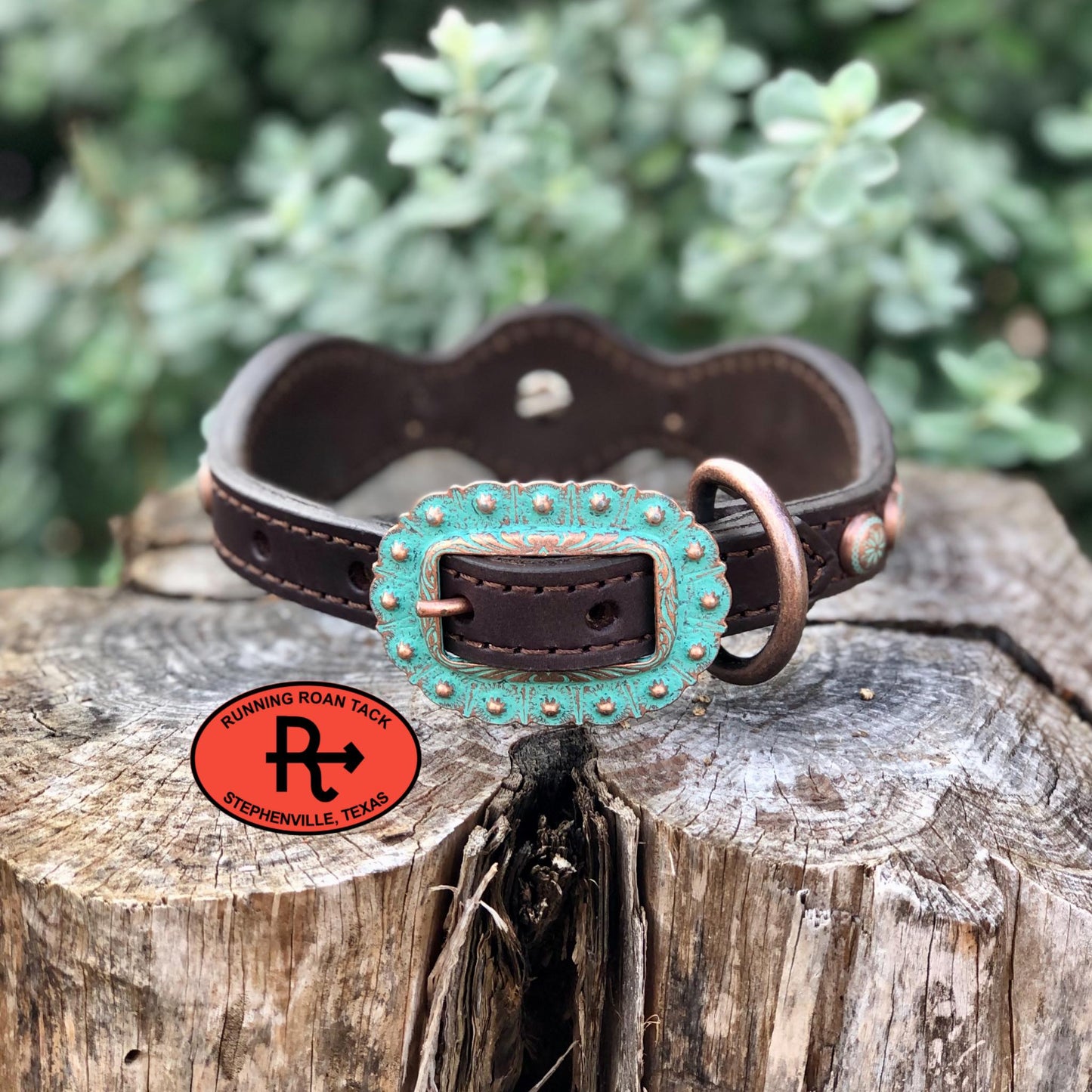 14"-17" Dog Collar Inlaid with Red Croc 2