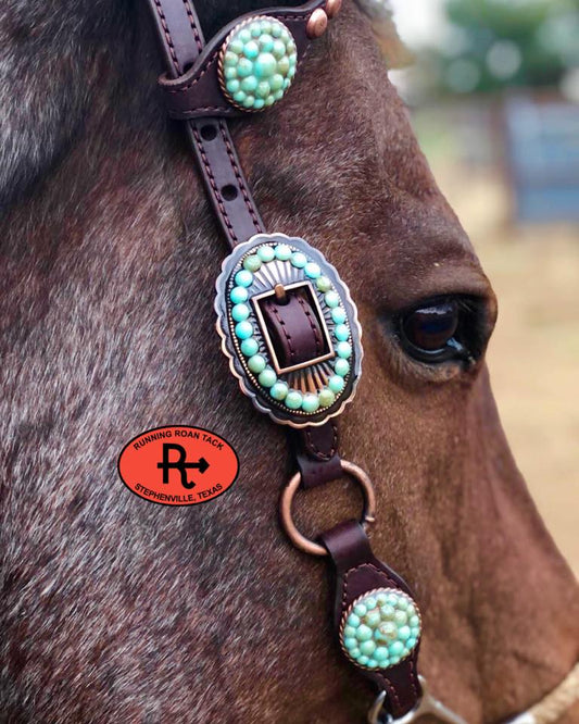 Short Cheek Single Ear Ring Headstall with Your Choice of Hardware