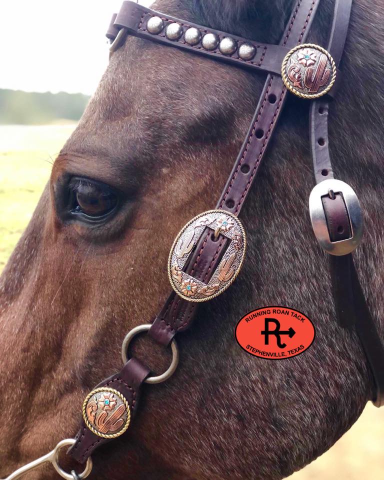 Short Cheek Browband Ring Headstall with Your Choice of Hardware