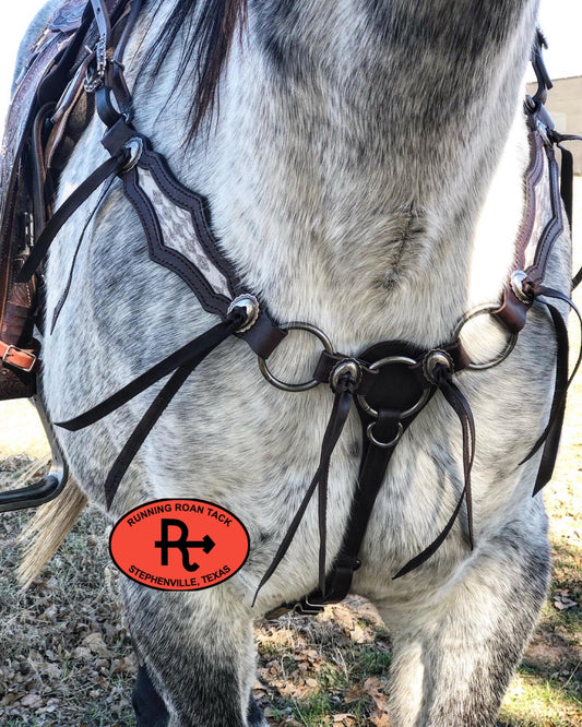 Ring Breast Collar with Inlaid Harding Tonal Wool