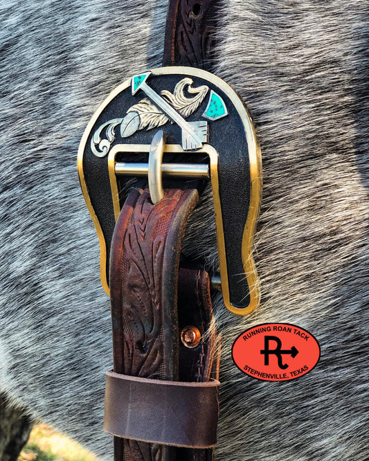 Back Cinch with German Silver Arrow Buckles