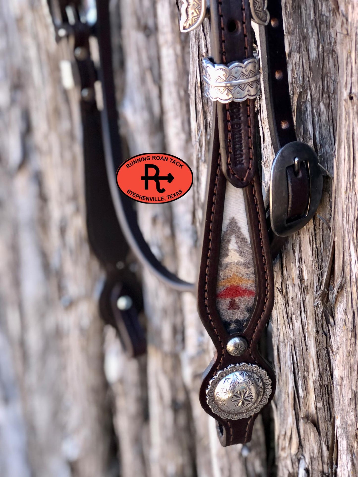 Futurity Knot Browband Headstall with Pacific Crest Wool 36"-43"