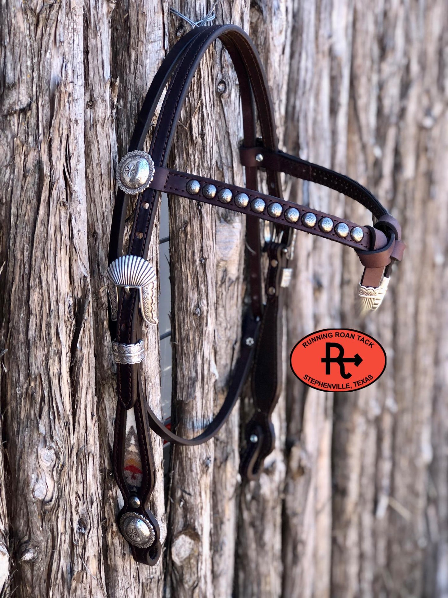 Futurity Knot Browband Headstall with Pacific Crest Wool 36"-43"