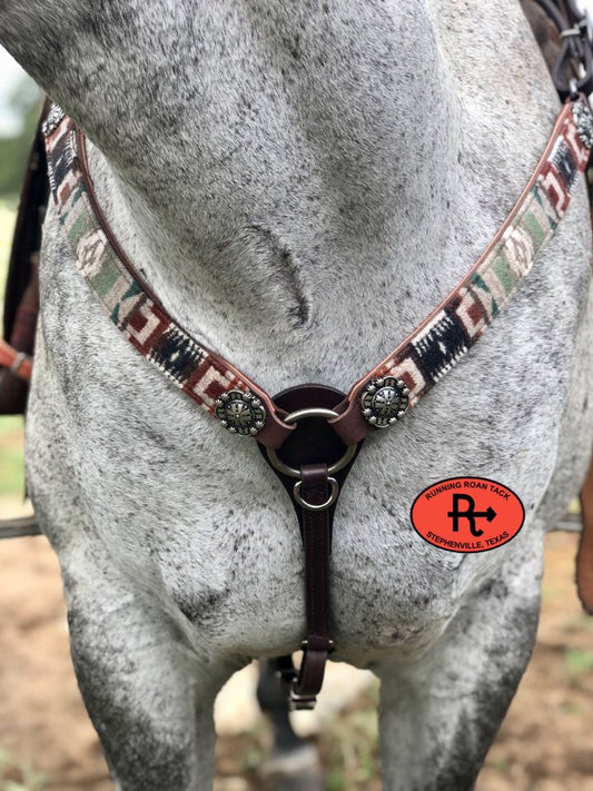 Breast Collar with Mesilla Wool and Mission Hardware