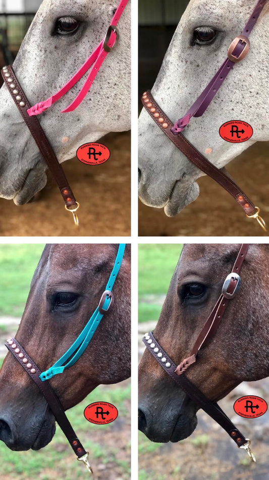 Dotted Tiedown Noseband in Your Choice of Color