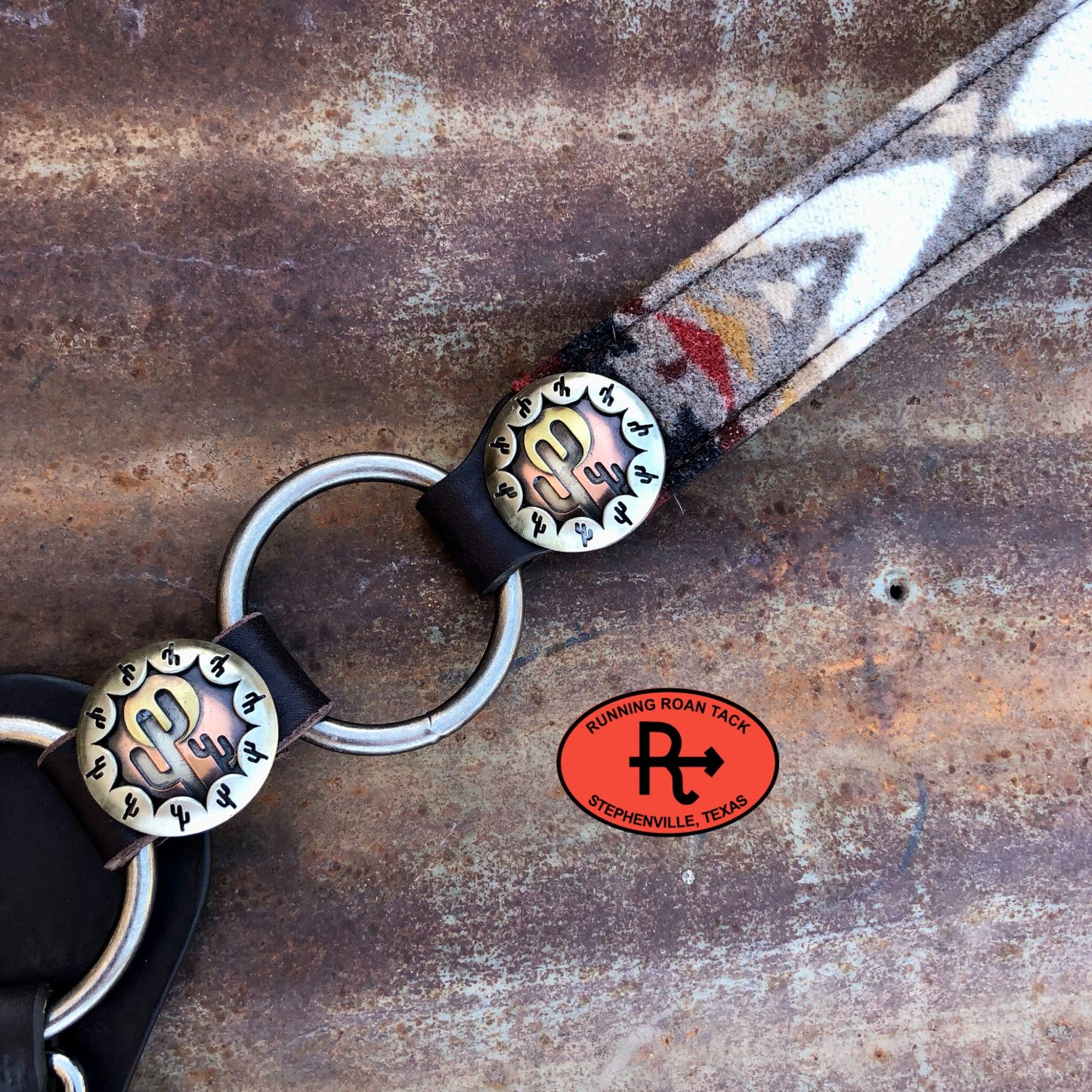 Pacific Crest Wool Ring Breastcollar with German Silver Desert Hardware 09012025-03