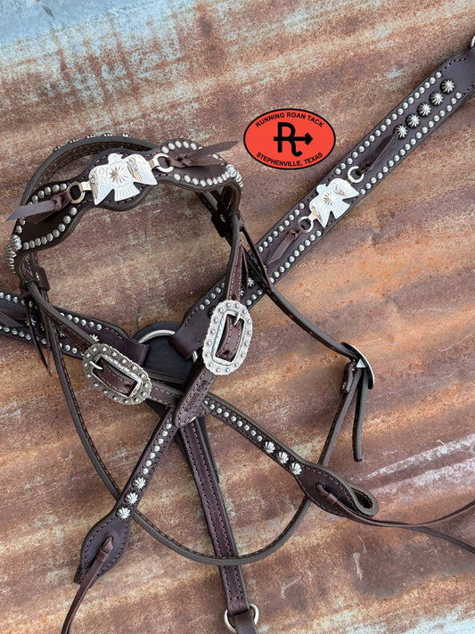 Dotted Tack Set with Vintage Thrifted Nickel Thunderbirds *Buy one piece or both pieces* Set03022026-06