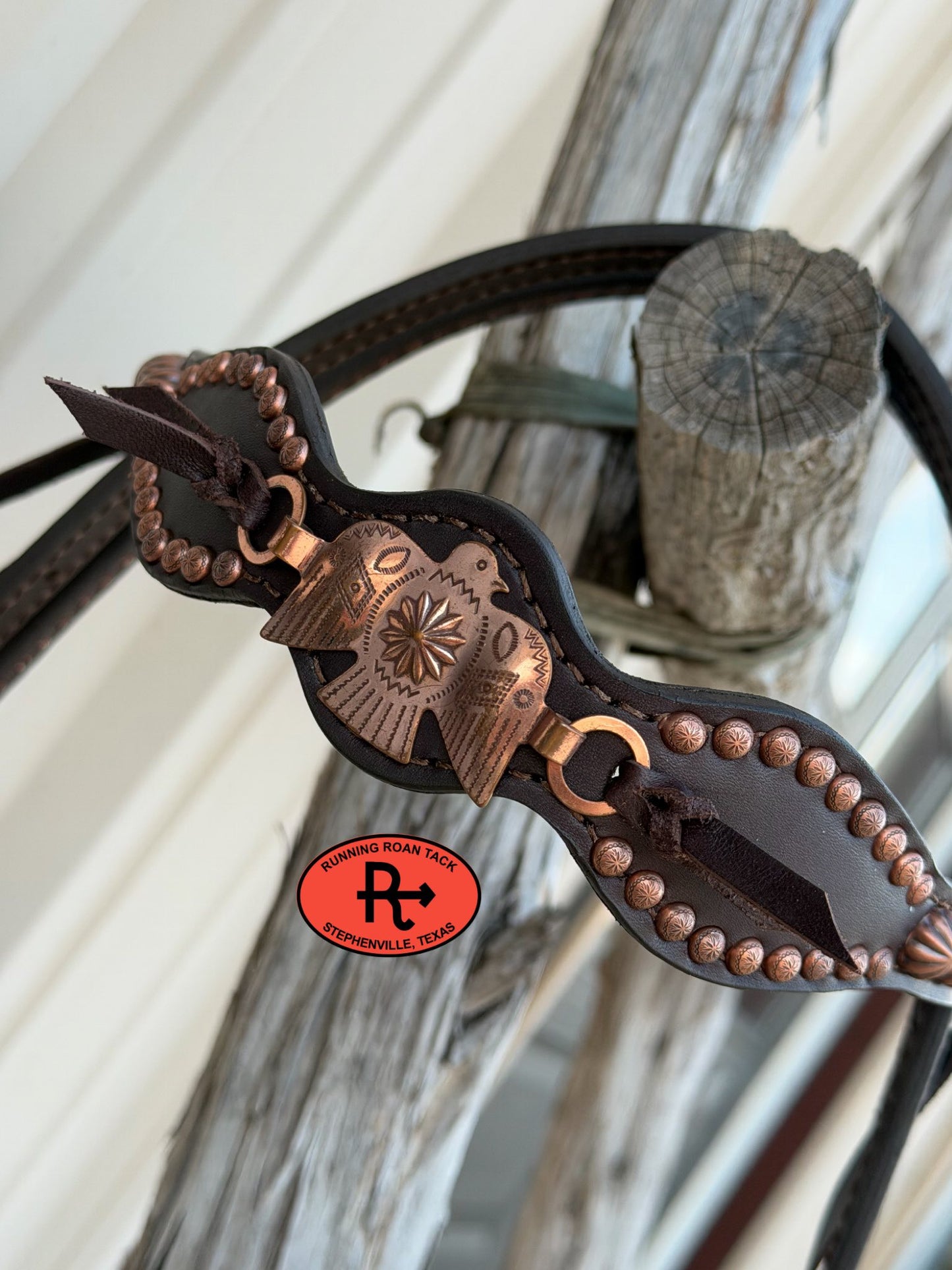 Dotted Tack Set with Vintage Thrifted Copper Thunderbirds *Buy one piece or both pieces* Set03022026-01