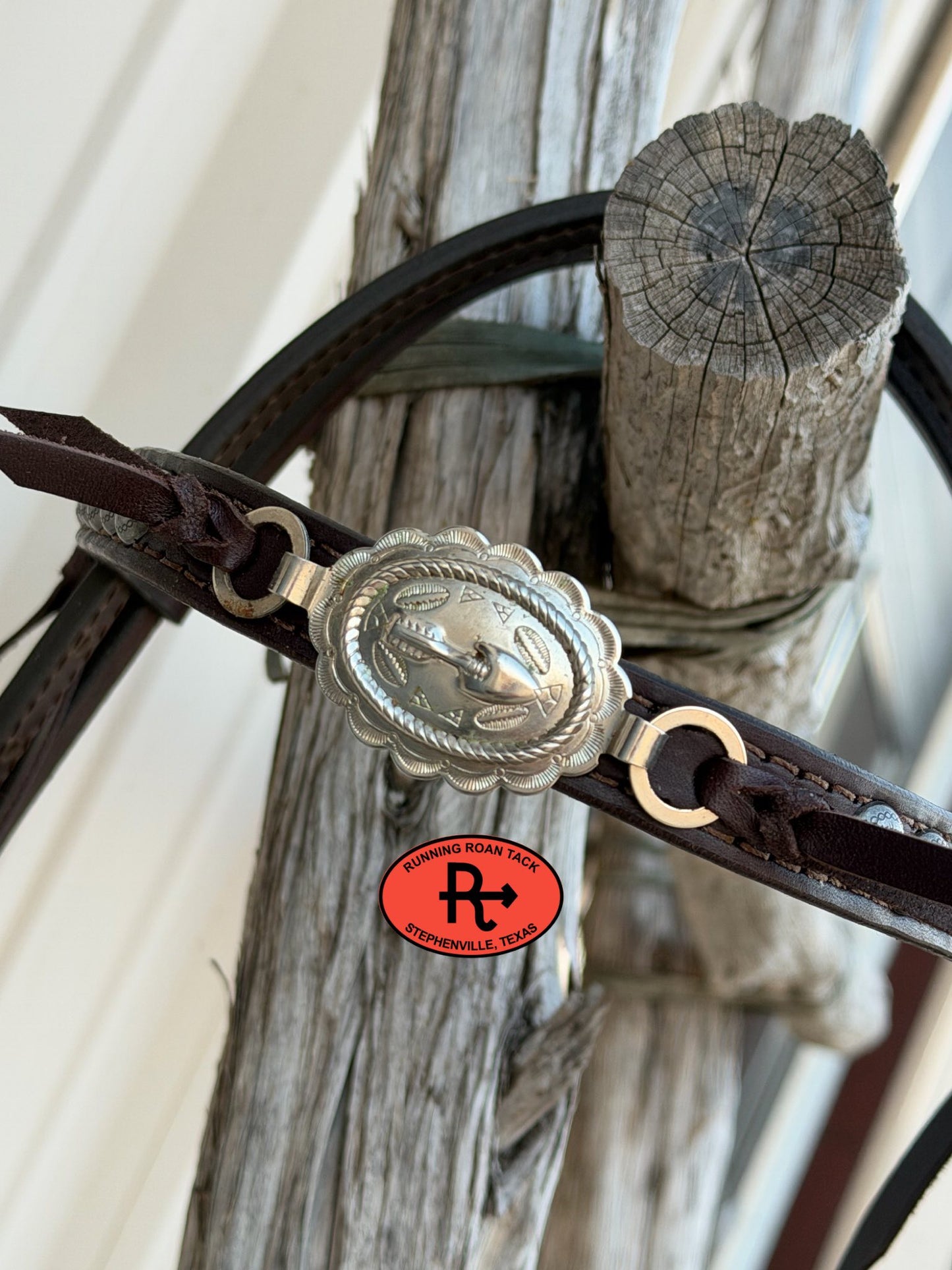 Dotted Tack Set with Tied Fringe and Vintage Thrifted Nickel Arrow Medallions *Buy one piece or both pieces* Set03022026-02
