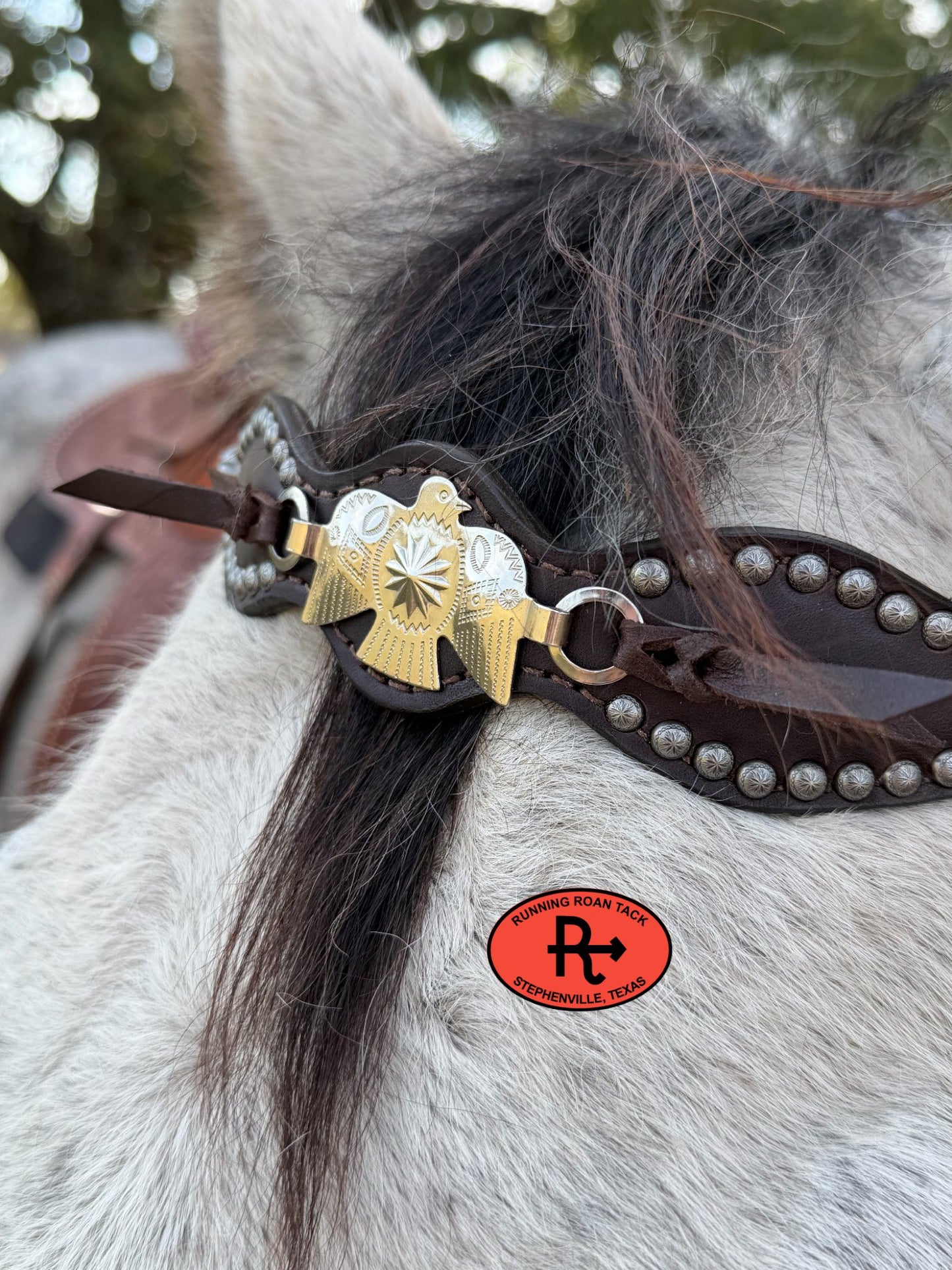 Dotted Tack Set with Vintage Thrifted Nickel Thunderbirds *Buy one piece or both pieces* Set03022026-06