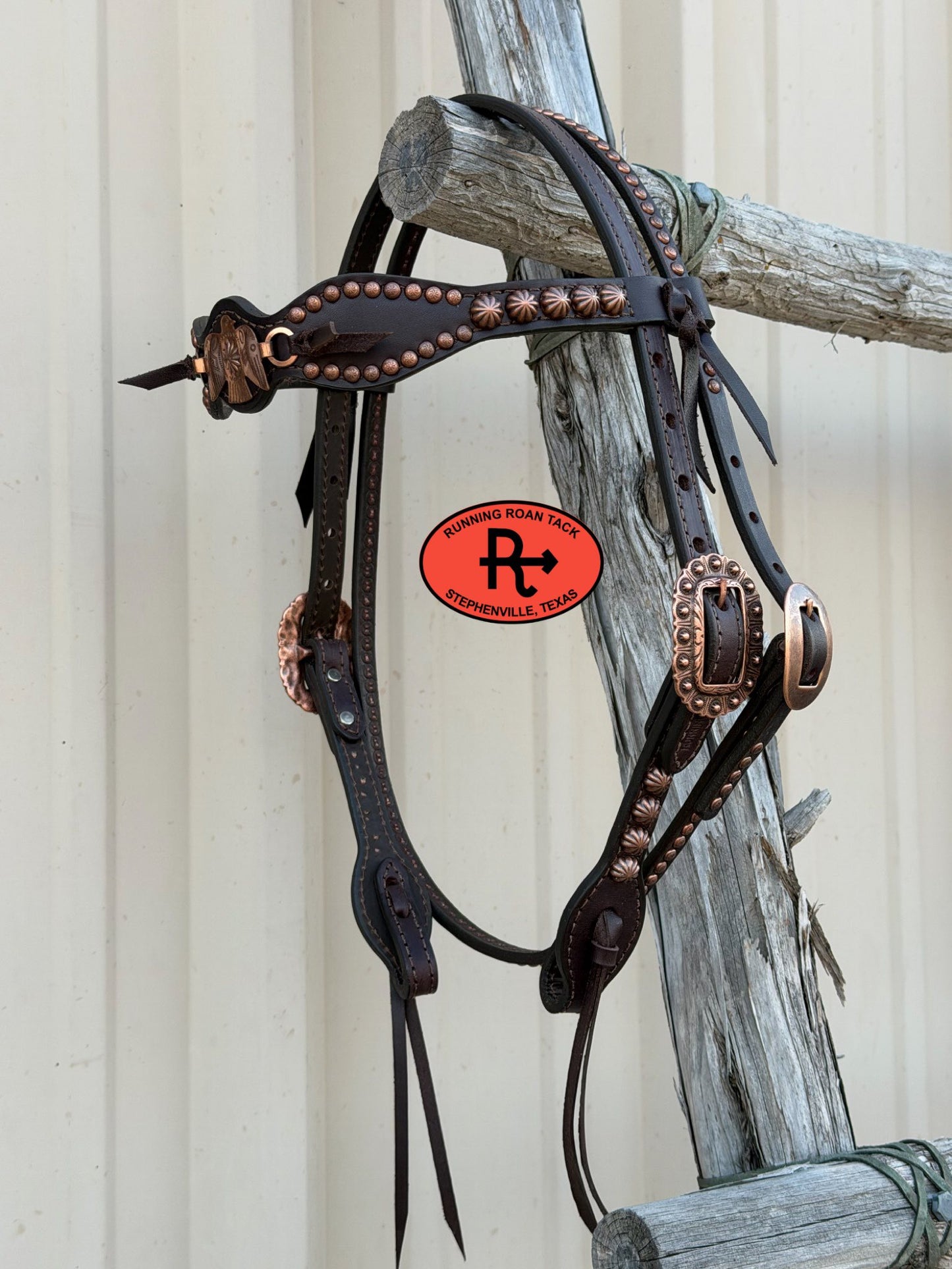 Dotted Tack Set with Vintage Thrifted Copper Thunderbirds *Buy one piece or both pieces* Set03022026-01