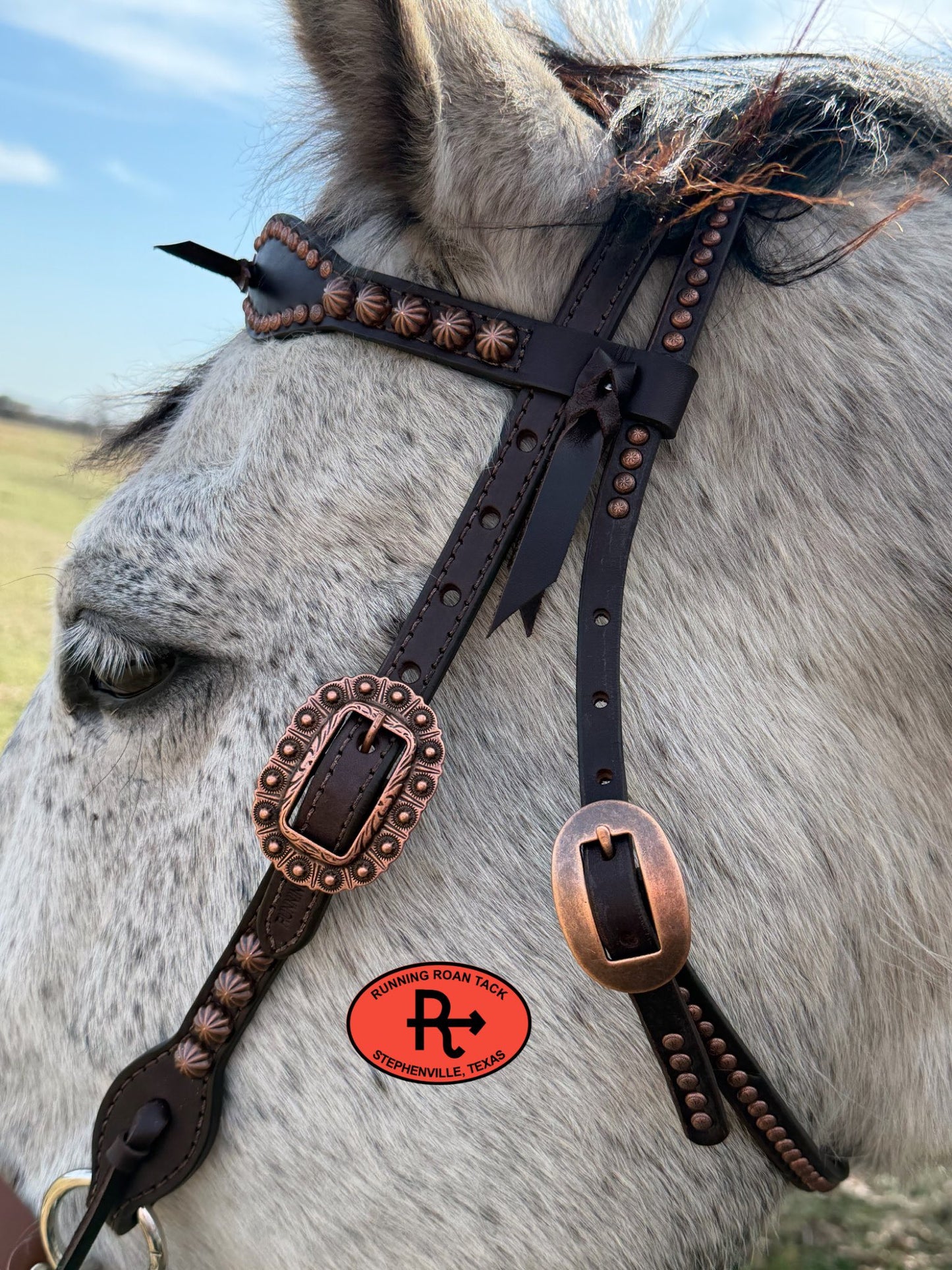 Dotted Tack Set with Vintage Thrifted Copper Thunderbirds *Buy one piece or both pieces* Set03022026-01