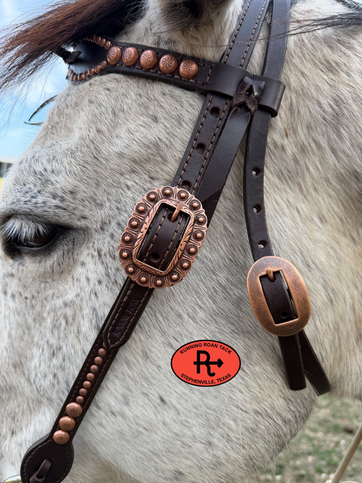 Tack Set with Tied Fringe and Vintage Thrifted Copper Thunderbirds *Buy one piece or both pieces* Set03022026-05