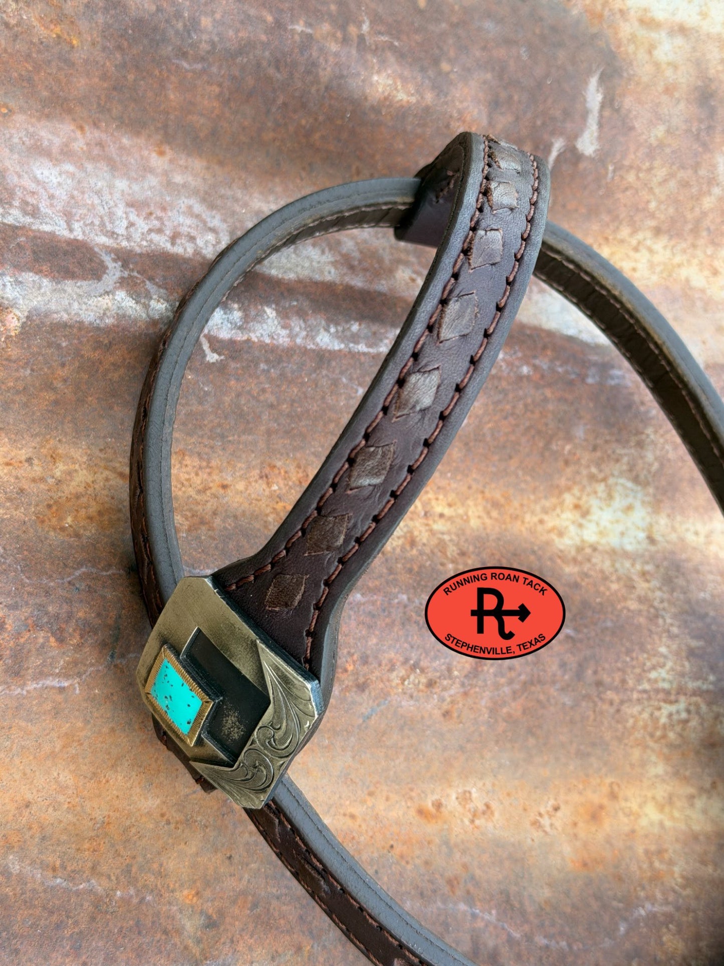 Chocolate Laced Tack Set with German Silver Hardware *Buy one piece or both pieces* Set05042026-02
