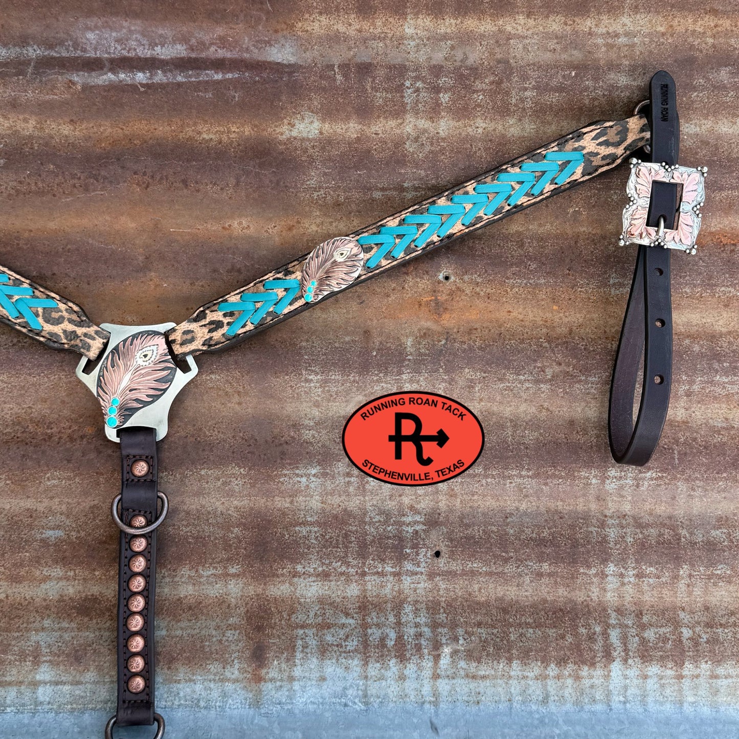 Leopard Tack Set with German Hardware *Buy one piece or both pieces* Set05042026-05