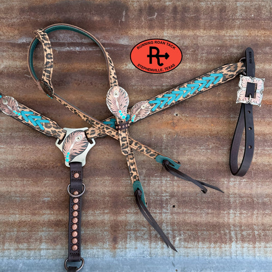 Leopard Tack Set with German Hardware *Buy one piece or both pieces* Set05042026-05