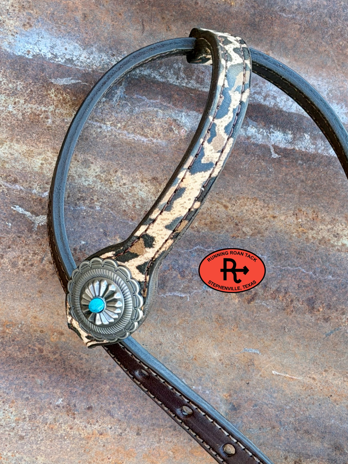Leopard Tack Set with Pink Lacing and Southwest Hardware *Buy one piece or both pieces* Set10052026-05