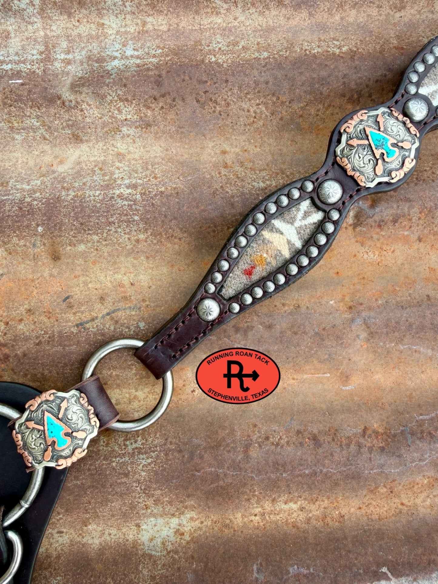 Ring Breast Collar with Inlaid Pacific Crest Wool and Arrow Conchos Breastcollar07062026-04